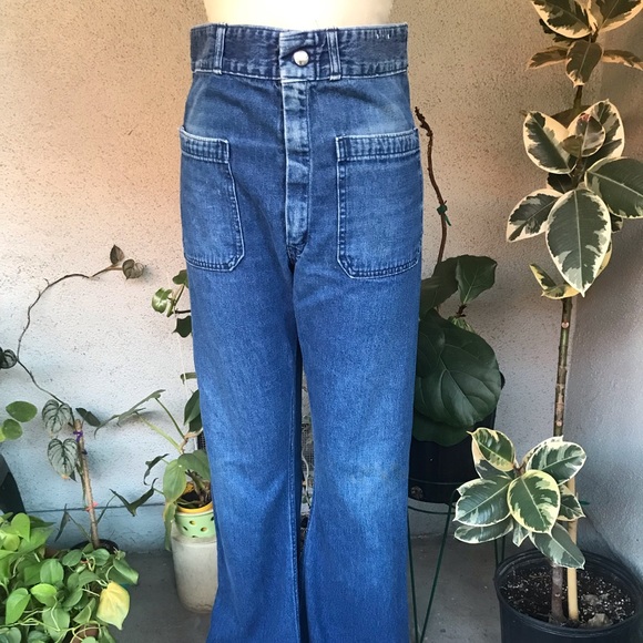 VINTAGE | High Rise Wide Leg Jeans 70’s - Picture 2 of 14